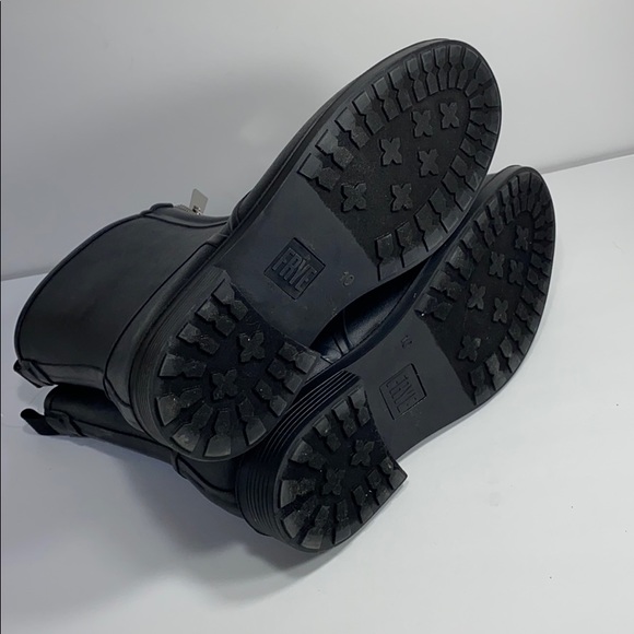 Frye Black Storm Zip Rain Bootie Waterproof Boots - Picture 14 of 16